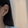 Celebridad de Internet Estilo Coreano Personalizado Cobre con Piedra Hao Nicho Temperamento Viento Frío Perforación Oreja Aguja Alrededor del Pabellón Auricular Hueso de la Oreja Clip Uña