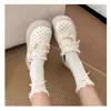 Nuevos Zapatos Mary Jane Birkenstock Versátiles con Puntos, Suelas Gruesas, Zapatillas Cerradas de Medio Paso Estilo Hada que Aumentan la Altura para Mujeres, Verano 2026