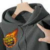 Moletom com Capuz de Veludo Plus Size Outono Inverno Masculino Estilo Coreano Solto Casual Tendência Versátil Cor Sólida Simples