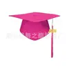 Gorra de Graduación Europea y Americana Transfronteriza con Borla y Etiqueta de Año, Gorra Universal para Adultos para Ceremonias de Temporada de Graduación, Sombrero de Ceremonia para Adultos