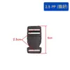 Acessórios para bagagem de fábrica fivela de plástico pp fivela semicircular 2-5 cm fivela de plástico japonesa bolsa mochila fivela