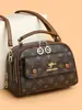 Bolsa Nueva para Mujer 2026 Transfronteriza Primavera y Verano Diseño de Nicho Bolso de Hombro Cruzado Bolso de Mano Estampado Bolso para Mamá de Mediana Edad para Mujeres