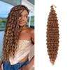 Comercio Exterior Trenza Profunda Fibra de Alta Temperatura Extensiones de Cabello Rizado Latinoamericano Cabello Blanco Trenzas Rizadas Kinky