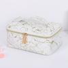 Bolsa Cosmética Rosa Fosca para Mulheres, Bolsa Tote de Couro PU de Grande Capacidade, Necessaire Feminina Atacado, Estilo Chinês Artístico