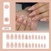 Doce e gentil branco doce menina Nail Art Nail Patch Terminado Advanced Sense Fake Nail Removível Wearable