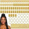 120 Peças de Best-Sellers Europeus e Americanos da Amazon Novo Estilo Boêmio Multi-Camadas Presilha de Cabelo Anéis de Cabelo Trançados
