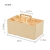 Cesta de Almacenamiento para Artículos de Aseo de Baño Encimera Compartimento para Mascarillas y Productos para el Cuidado de la Piel Caja Plegable de Plástico Caja Organizadora