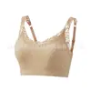 Sutiã Cruzado Europeu e Americano de Solado Fino Primavera e Verão Amazon Temu Renda Sexy Sem Fio Lingerie Feminina Exportação Atacado