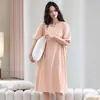 Algodón PuroPijama y Camisón Nuevos para Pareja de Mujeres, Verano Delgado Casual para Hombres de Manga Corta con Pantalones Cortos Tallas Grandes Set
