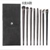 Set de 6 Pinceles para Sombras de Ojos de 10 Cerdas, Envío Directo de una Pieza, Pincel de Maquillaje de Cerdas Suaves para Difuminar Detalles y Maquillaje Debajo de los Ojos