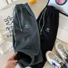 Pantalones deportivos para niño Kino, pants de chándal de otoño, pantalones casuales de corte holgado estilo coreano, pantalones largos bordados elegantes para niños, ropa para niños