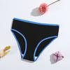 Bragas de algodón puro con hilo para mujer, color liso, cintura alta, transpirables, de doble capa, lote directo de fábrica.