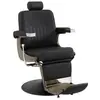 Silla de barbero minimalista negra transfronteriza, silla de salón cómoda de cuero, silla ajustable y giratoria para peluquería y belleza al por mayor