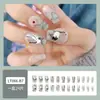 Dicas de Unhas com Pedras de Diamante Mais Vendidas no Tiktok, Arte de Unhas, Adesivos de Unhas Postiças, Unhas Longas Usáveis Feitas à Mão de Alta Qualidade Atacado