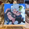 A História de Luo Xiaohei Pintura a Óleo Digital DIY Colorir Desenho Animado Pintura Decorativa Infantil Pintada à Mão Pintura a Óleo Acrílica Artesanal