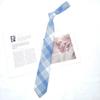 Corbata Azul Estilo Universitario jk Camisa Holgada Sin Golpes Accesorios Ropa Académica Rayada Japonesa Corbata de Lazo Mano Femenina Golpea Masculino dk
