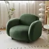 Sofá de belleza estilo crema para salón de belleza sala de estar apartamento pequeño fila recta simple nórdico recepción tienda de ropa sofá para influencer doble