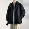 Chaqueta cárdigan retro americana negra con solapa para hombre, nuevo estilo otoño e invierno 2026, silueta holgada, abrigo casual versátil