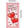 Cortina de Puerta de Fondo para Colgar Tela para el Día de San Valentín 2026 Transfronterizo Nuevo Banner de Puerta para Festividades y Citas Cubierta Decorativa para Puerta Más Vendida en Amazon