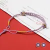 Cuerda Semi-Terminada Trenzada Casual de Cuatro Hilos Cuerda Tejida a Mano Cuentas de Transferencia de Oro Duro Cuerda para Pulsera DIY para Hombres y Mujeres Sin Tejido Propio
