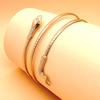Pulsera europea y americana exagerada con forma de serpiente transfronteriza exportación retro moda aleación retorcida en espiral anillo de brazo de animal puño de personalidad