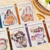 Serie de Diarios Japoneses Paquete de Pegatinas de Tarjeta Dura 10 Hojas Salsa de Tomate Bordado de Imitación Material para Diario de Comida Decoración de Escena