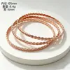 Pulseiras Onduladas de Aço Titânio em Espiral, Elegantes, Simples e Versáteis, Diversas Joias de Pulseira em Aço Inoxidável, Pulseiras de Joias de Mão Trançadas