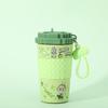 Taza Aislada Portátil, Gran Capacidad, Termo de Acero Inoxidable para Viaje, Taza de Café para Niños, Diseño para Mujer, Regalo de Nicho para Exteriores