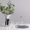 Vaso Moderno Nórdico de Pétalos Adornos Florales Modelo de Ajuste Suave Departamento de Ventas de Sala de Modelos Mesa de Café Escritorio Adornos para Exhibición en Ventana