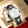 Reloj de Negocios para Hombre Marca Suiza Nuevo Modelo Reloj de Cuarzo Resistente al Agua Correa de Cuero Transmisión en Vivo Dropshipping