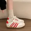 Zapatillas de entrenamiento retro alemanas para mujer, nuevo estilo fino de otoño 2026, zapatillas blancas estilo Forrest Gump, zapatillas casuales de suela blanda para tabla, zapatos de mujer