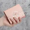 Billetera Corta Nueva para Mujer Estudiante Fresca Estilo Coreano Estampada Linda Mini 70% de descuento Portamonedas Plegable Portatarjetas