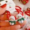 Elástico de Cabelo de Natal Crianças Elástico de Cabelo do Papai Noel Elástico de Cabelo Boneco de Neve Rena Elástico de Cabelo para Celebrar o Natal Acessórios de Natal