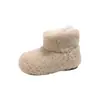 Botas de Algodón para Niña Invierno Nuevo Estilo Zapatos de Algodón Calentitos Engrosados con Felpa para Niños Suela Suave Antideslizante Cremallera Lateral Botines para Bebé Niña