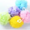 Ventas de fábrica pequeño color estropajo de baño flor de baño baño productos de baño estropajo flor de baño venta al por mayor bola de baño