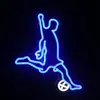 Placa de Neon para Amante de Futebol, Placa de Luz Neon Esporte Futebol, Luzes de Clube de Futebol, Placas de LED Iluminadas para Dormitório de Time de Futebol, Homem Caverna, Decorações de Parede para Quarto Sala de Jogos, Presentes de Natal Aniversário