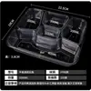 Cajas de Almuerzo Desechables Personalizadas con Cuatro Compartimentos, Cinco Compartimentos y Múltiples Compartimentos, Cajas de Almuerzo para Llevar, Cajas de Comida Rápida, Cajas de Almuerzo Rectangulares de Plástico