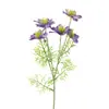 Estilo Pastoral 5 Cabezas Hierba Negra Flor Artificial Tela de Seda Planta Verde Accesorio Decorativo Fotografía Mesa Arreglo Estilo Nórdico