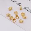 Versión coreana de hebilla de melón brillante chapada en cobre oro real de 18 quilates hebilla colgante DIY material para pulsera collar hecho a mano