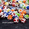 Dulce de colores pintado a mano frijoles de colores pequeños pulsera hecha a mano collar Joyería pendientes accesorios con cuentas DIY cuentas de crema