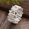 Pulseira Elástica Geométrica de Linha Esmaltada Atravessando Fronteiras, Vendida Quente, para Mulheres, Pulseira de Liga Colorida Irregular Criativa Exagerada