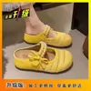 Sandalias cerradas de suela gruesa, mules de moda con lazo de perlas para mujer, nuevos zapatos de verano 2026 estilo francés para aumentar la altura