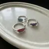 Anillo de Pluma Artístico Colorido Esmaltado Estilo Bosque para Mujer, Nuevo Anillo Abierto Ajustable Sencillo Versátil de Personalidad para Mujer