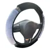Comercio Exterior Transfronterizo Más Vendido Cubierta para Volante de Coche Felpa Rosa Diamante Cosido Agarre Elástico Cubierta Amazon