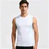 Nueva camiseta sin mangas de secado rápido sin costuras para hombre para el verano, adecuada para correr, entrenamiento, deportes y fitness, top sin mangas transpirable y elástico