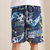 Pantalones de pijama de verano de algodón y seda para hombre, pantalones cortos casuales finos, sueltos, para uso exterior, para el hogar, pantalones deportivos de talla grande
