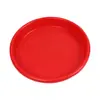Plato rojo Happy Event sin impresión color rojo sólido plato rojo suministros para sacrificio de bodas plato para fruta y repostería bandeja de té fábrica venta al por mayor