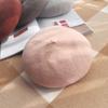 Boina de lana para circunferencia de cabeza pequeña, gorro de capullo de otoño e invierno para niños, gorro de red popular de talla grande, gorro de calabaza, gorro de pintor coreano de otoño e invierno