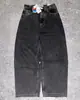 Jeans Rectos Holgados Estilo Americano Transfronterizos para Hombre Retro Hip-Hop Gótico Streetwear Harajuku Pantalones Casuales para Hombre