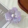 Nuevo Clip de Flor de Ácido Acético Fresco Clip de Perla para Cola de Caballo Clip para la Mitad del Cabello Clip para la Parte Trasera de la Cabeza para Mujeres Accesorios para el Cabello